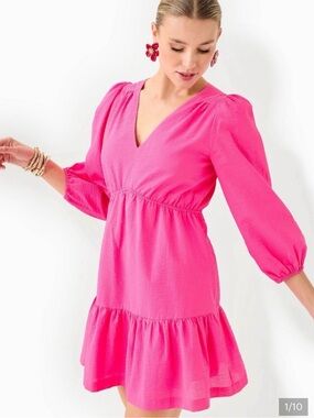 Lilly Pulitzer Bright Pink Deacon Dress Dress